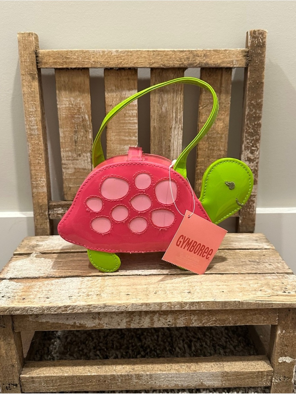 NWT Gymboree Pink & Green Snail Purse Bag Tennis Match Line 2008 RARE